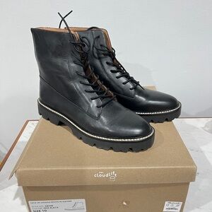 Madewell The Citywalk Lugsole lace-up leather boots - New, Size 10